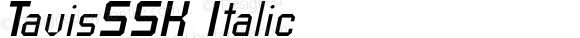 TavisSSK Italic Macromedia Fontographer 4.1 8/13/95