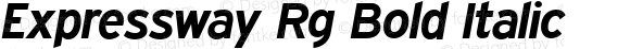 Expressway Rg Bold Italic