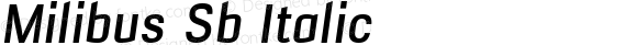 Milibus Sb Italic