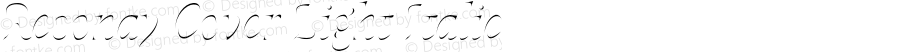 Resonay Cover Light Italic