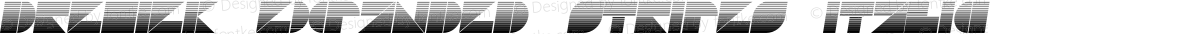 Drebiek Expanded Stripes Italic
