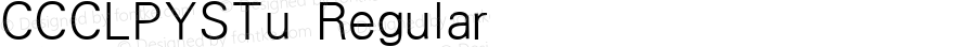 CCCLPYSTu Regular 15 Sep., 2003: Unicode Version 3.00