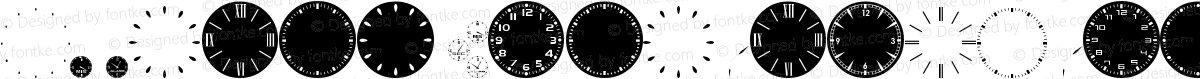 GA Clock Dial Round Regular