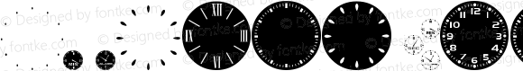 GA Clock Dial Round Regular