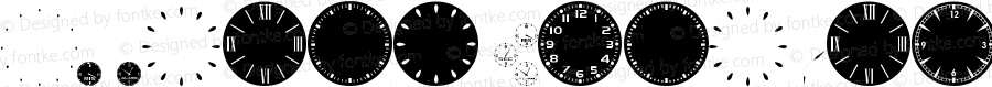 GA Clock Dial Round