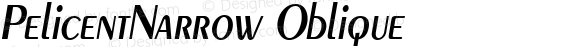 PelicentNarrow Oblique 1.0 Sat Sep 10 13:00:33 1994