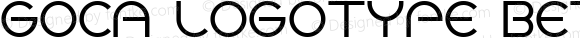 GOCA LOGOTYPE BETA Regular Version 1.000