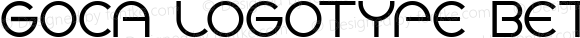 Goca logotype beta Regular Version 1.000
