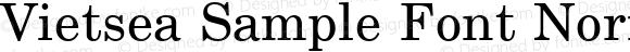 Vietsea Sample Font Normal