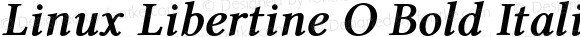 Linux Libertine O Bold Italic