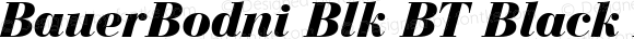 BauerBodni Blk BT Black Italic