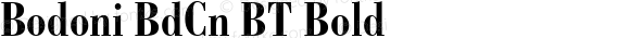 Bodoni BdCn BT Bold