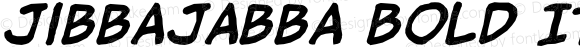 jibbajabba Bold Italic