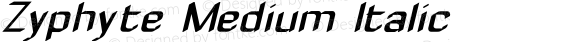 Zyphyte Medium Italic