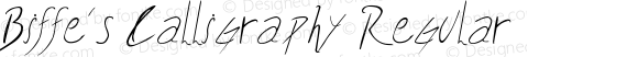 Biffe´s Calligraphy Regular