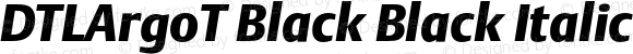 DTLArgoT Black Black Italic