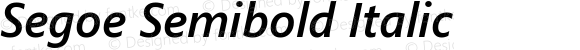 Segoe Semibold Italic