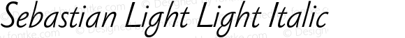 Sebastian Light Light Italic