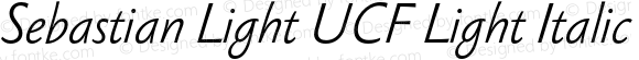 Sebastian Light UCF Light Italic