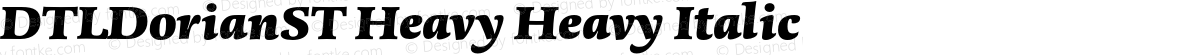 DTLDorianST Heavy Heavy Italic