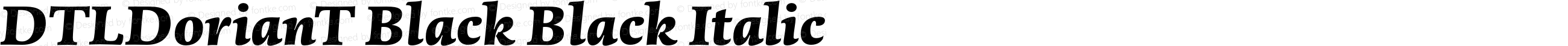 DTLDorianT Black Black Italic