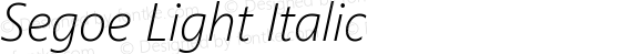 Segoe Light Italic