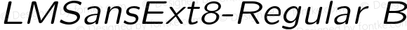 LMSansExt8-Regular Bold Italic
