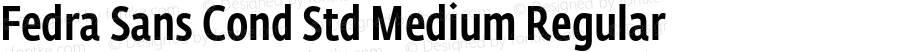 Fedra Sans Cond Std Medium Regular Version 2.1; 2006