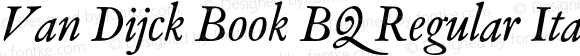 Van Dijck Book BQ Regular Italic