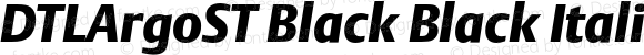DTLArgoST Black Black Italic