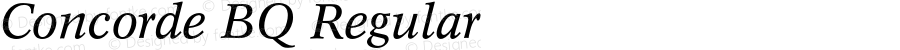 ConcordeBQ-Italic