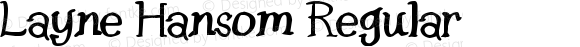 Layne Hansom Regular Version 1.00 April 21, 2009, initial release