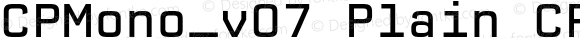 CPMono_v07 Plain CPMono_v07-Plain