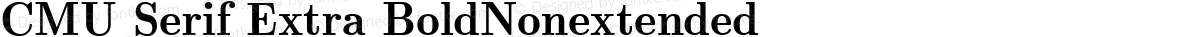 CMU Serif Extra BoldNonextended