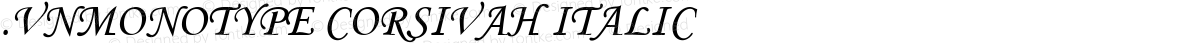 .VnMonotype corsivaH Italic