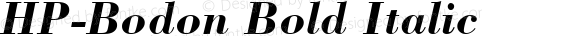 HP-Bodon Bold Italic