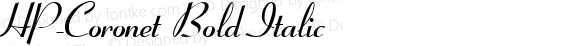 HP-Coronet Bold Italic