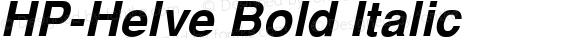 HP-Helve Bold Italic