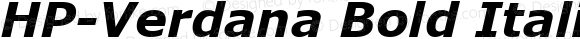 HP-Verdana Bold Italic