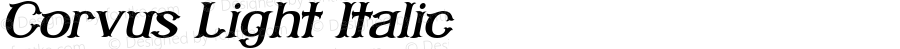 Corvus Light Italic