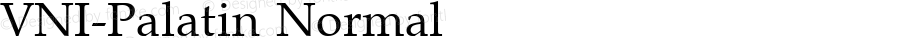 VNI-Palatin Normal 1.0 Tue Nov 30 12:41:02 1993