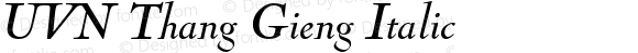 UVN Thang Gieng Italic