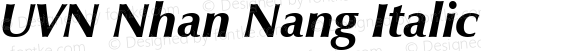 UVN Nhan Nang Italic