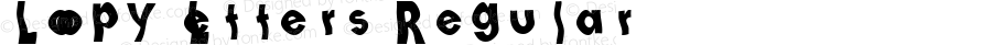 Loopy Letters Regular Macromedia Fontographer 4.1 01/16/2000