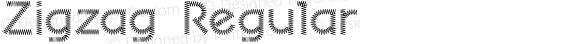 Zigzag Regular Macromedia Fontographer 4.1J 06.3.22