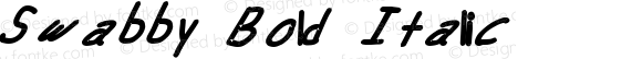 Swabby Bold Italic