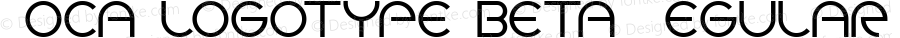 Goca logotype beta Regular Version 1.000