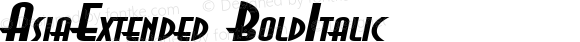 AsiaExtended BoldItalic Altsys Fontographer 4.1 5/28/96