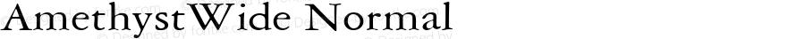 AmethystWide Normal Macromedia Fontographer 4.1 6/28/96