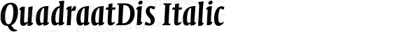 QuadraatDis Italic